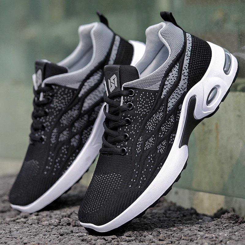 ?Kasut Lelaki Sport ?Men Casual Sneakers Sport Shoes Fashion Black Hitam
