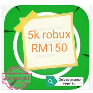 Cheap Roblox Robux R 1000 Robux Rm33 Only Shopee Malaysia - ho much is 5000 robux