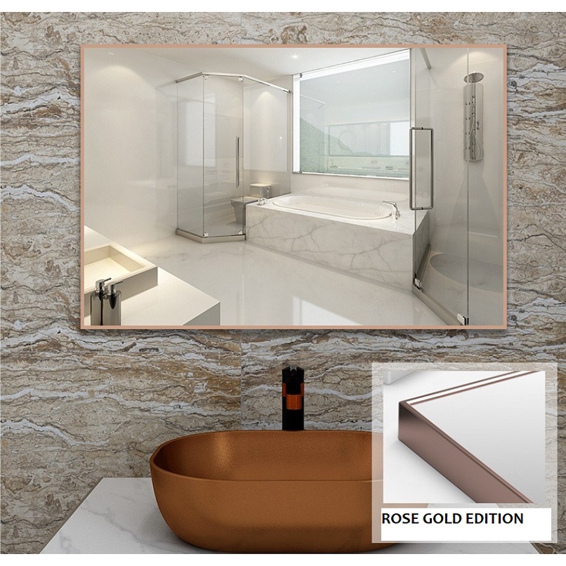 [No Drilling] Bathroom Wall Hanging Mirror SelfAdhesive WallMounted