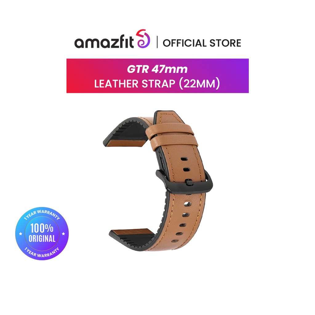 Amazfit GTR 47mm 100% Original Leather Strap (22mm)