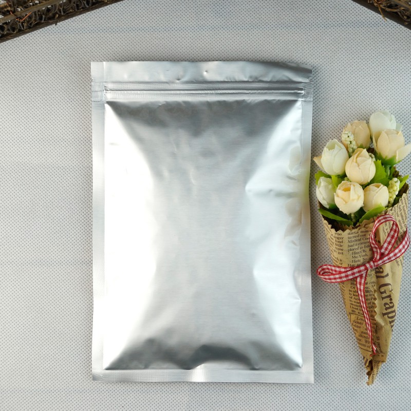 silver ziplock bags