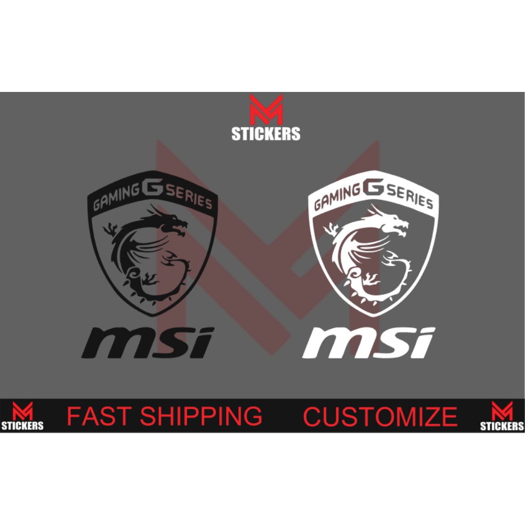 MSI GAMING PC CASE STICKER Shopee Malaysia