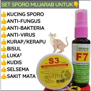 UBAT SPORO KUCING KURAP SCABIES FUNGUS KERAPU LUKA KUDIS 