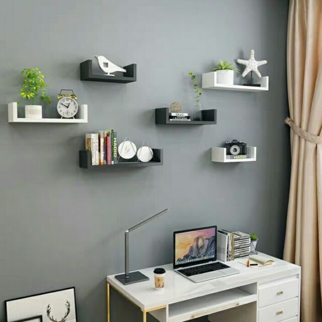 Ready Stock 3pcs In 1set Floating Wall Shelves Rack U Shape Ikea Ikea Lack Wall Shelf Tv Cabinet Almari Storage Rack Shopee Malaysia