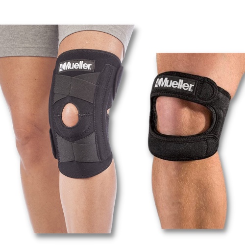 Mueller Max Jumper Knee Strap | Mueller Self-Adjusting Knee Stabilizer, Black, One Size Fit Most