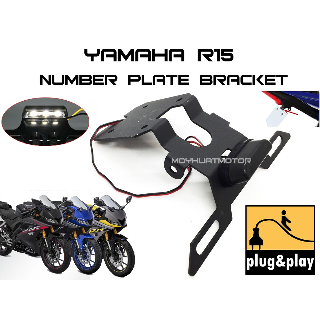 r15 v2 number plate holder