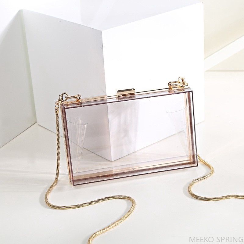 transparent box bag