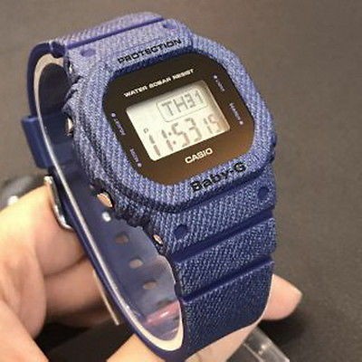 baby g denim watch