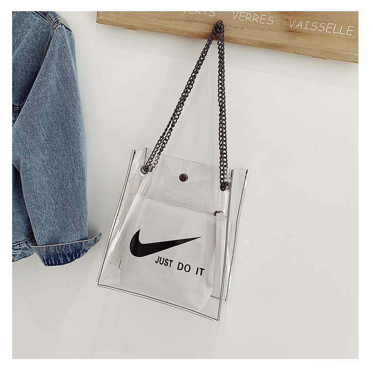 nike transparent bag