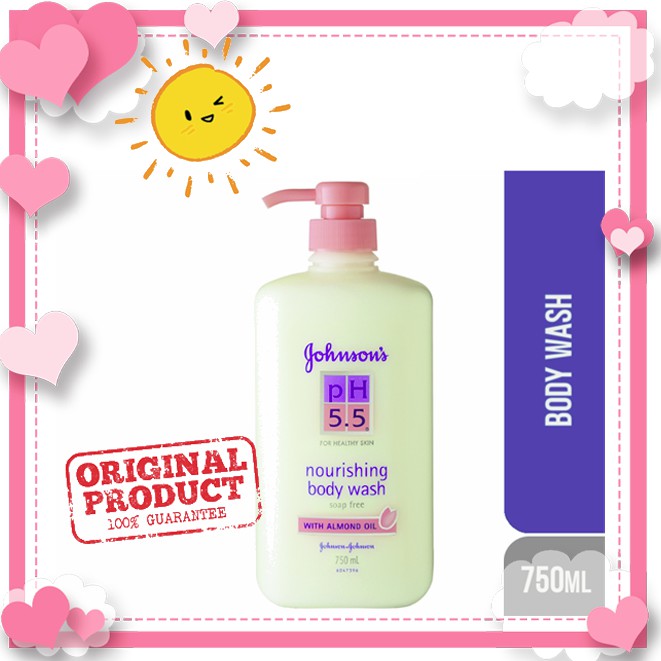 JOHNSON'S pH 5.5 Body Wash Almond Oil (750ml) Shopee Malaysia