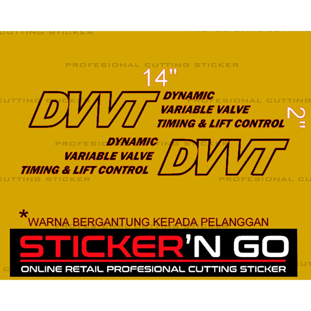 STICKER CUSTOM DDVT DESIGN *sepasang kiri dan kanan | Shopee Malaysia