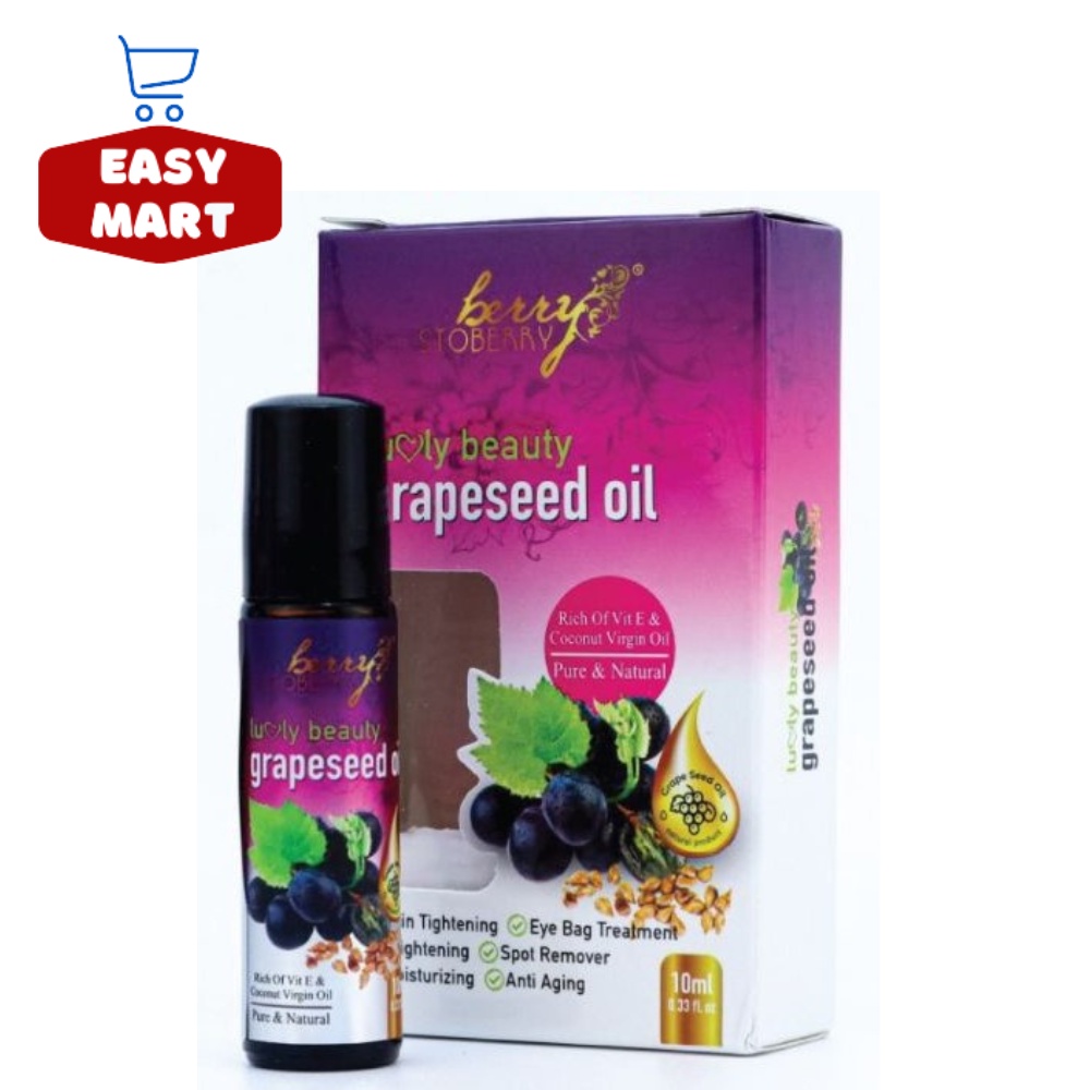 LUVLY BEAUTY GRAPESEED OIL BERRY STOBERRY 10ML [100 ORIGINAL HQ
