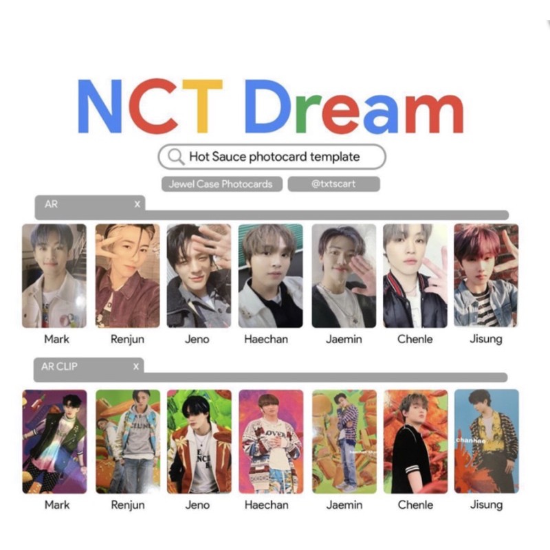 Buy Nct Dream Hot Sauce Pc Cafechenle Renjun Jisung Jeno Jaemin Mark Haechan Jewel Case Pc Clip Card Ar Pc Seetracker Malaysia
