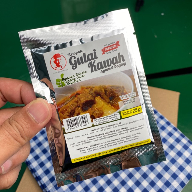 Rempah Gulai Kawah Kelantan (Rempah Haji Halim)  Shopee 