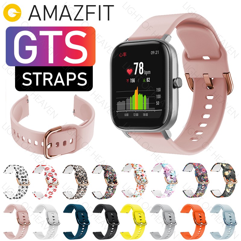 Huami Amazfit GTS 4 3 2 mini 2e Bip 3 Lite S U POP Pro GTR 42mm strap buckle design silicone watch band fashion 2019 straps accessories