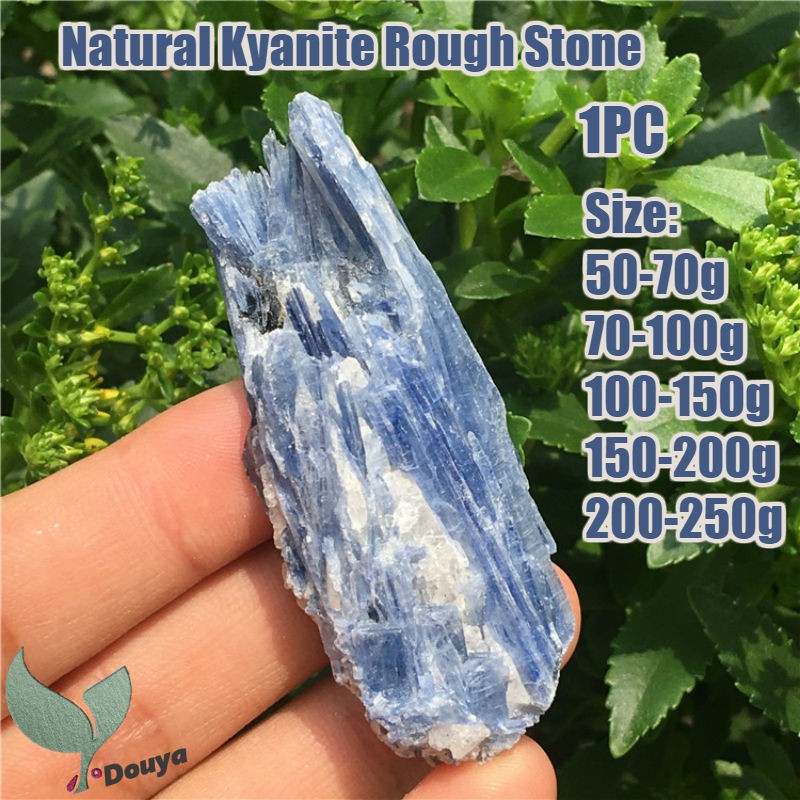 1pc 50-250g Rare Blue Crystal Natural Kyanite Rough Gem stone mineral Specimen Healing crystal raw stone