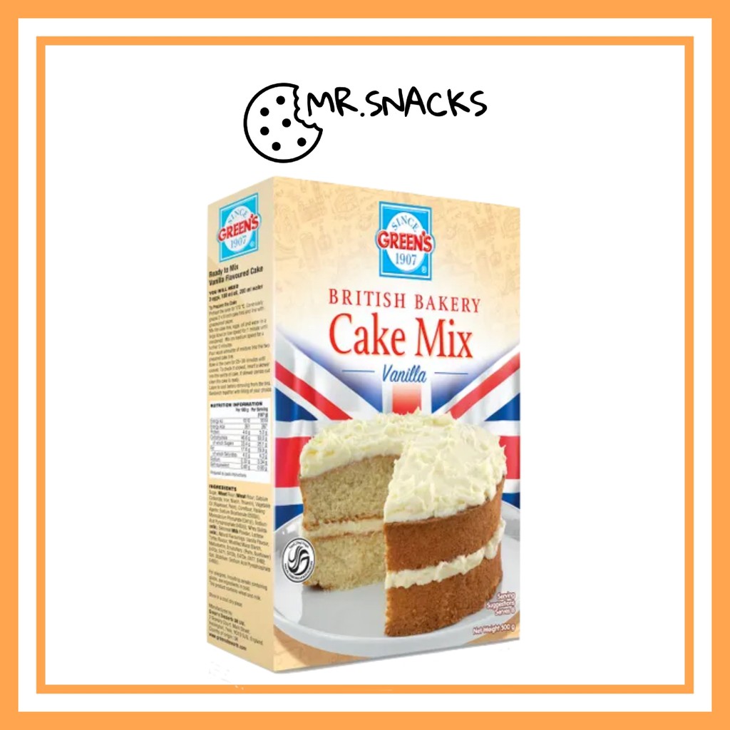 Green's Vanilla Cake Mix 500g [UK] Shopee Malaysia