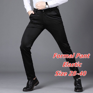 Men's Formal Long Slim Fit Work Pants Seluar Slack Lelaki Pant Office Wear Trousers