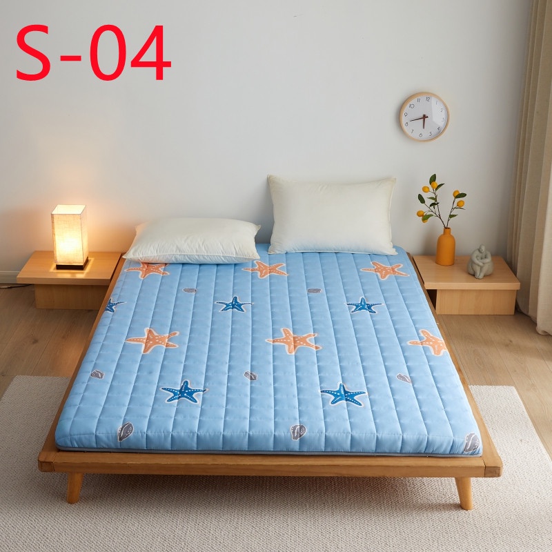 shopee: New color ！Tatami Mattress foldable lazy mattress single student dormitory mattress (0:3:Color:S-04;1:0:Size:Single)
