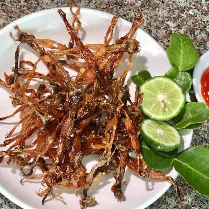 Dried imitation of Chau Doc rice, long-legged dancer, premium quality Western specialties as drinking bait, Thien Tu