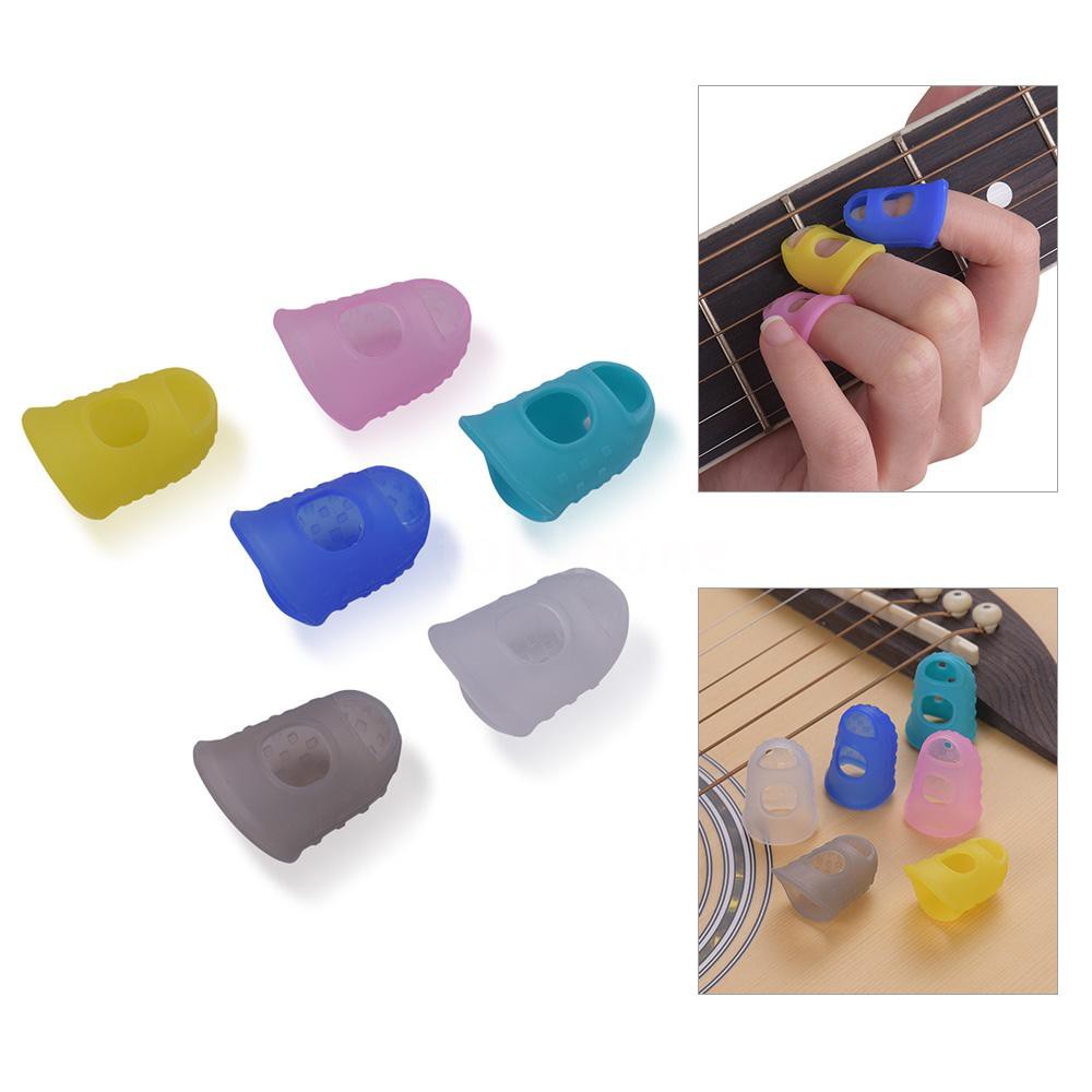 Inone⭐6pcs Guitar Silicone Finger Fingertip Protectors For Guitar Ukulele Beginn Shopee Malaysia 