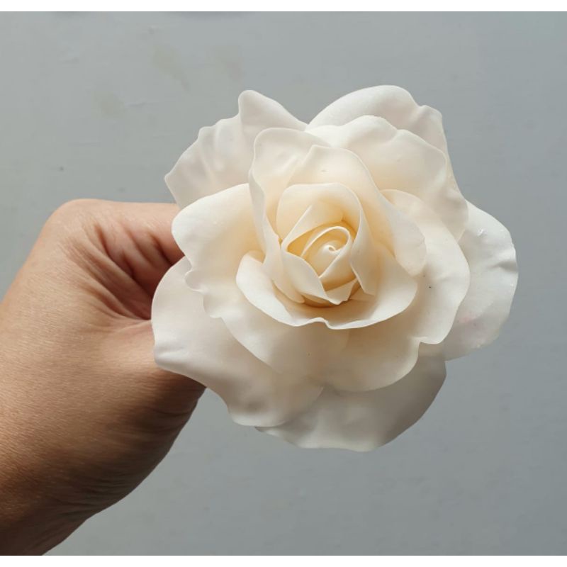 Gumpaste flower edible flower flower cake decoration tart cake topper / large rose D10