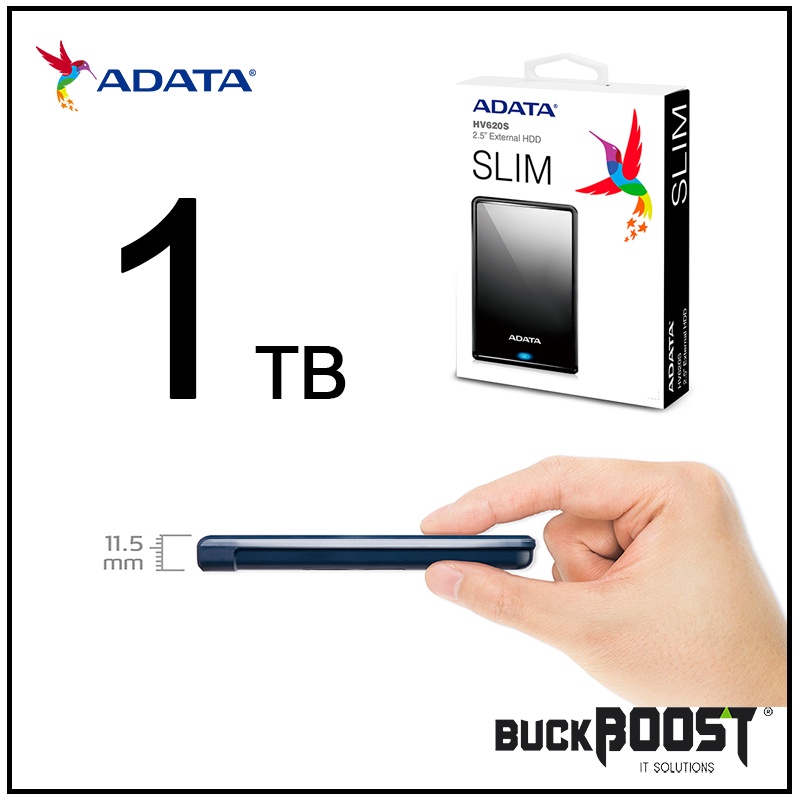 AData 1 TB External HV620S Portable External Hard Drive HDD