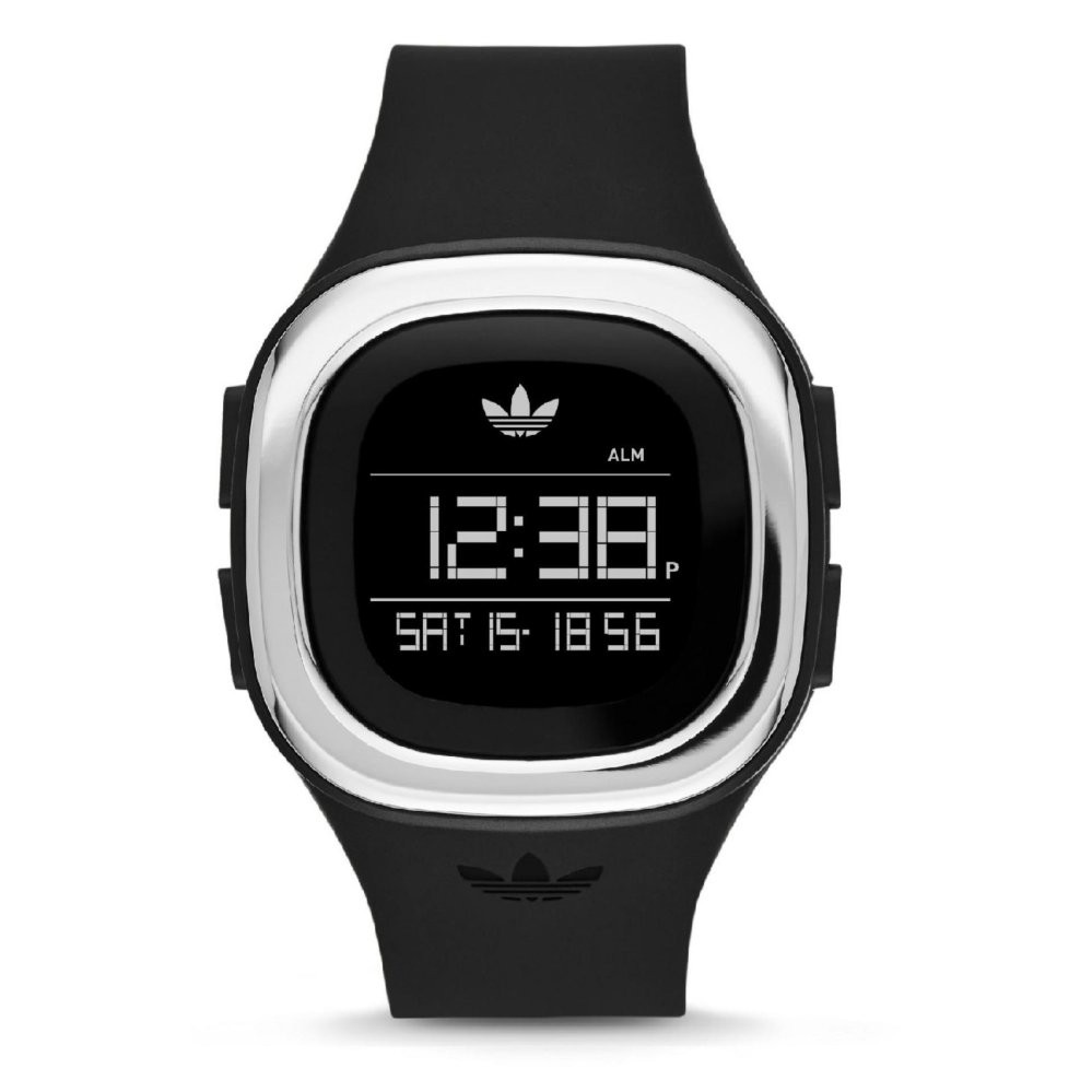 adidas black rubber watch