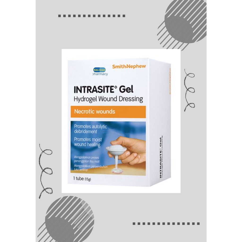 SMITH & NEPHEW INTRASITE GEL 15G (1 TUBE) HYDROGEL WOUND DRESSING FOR