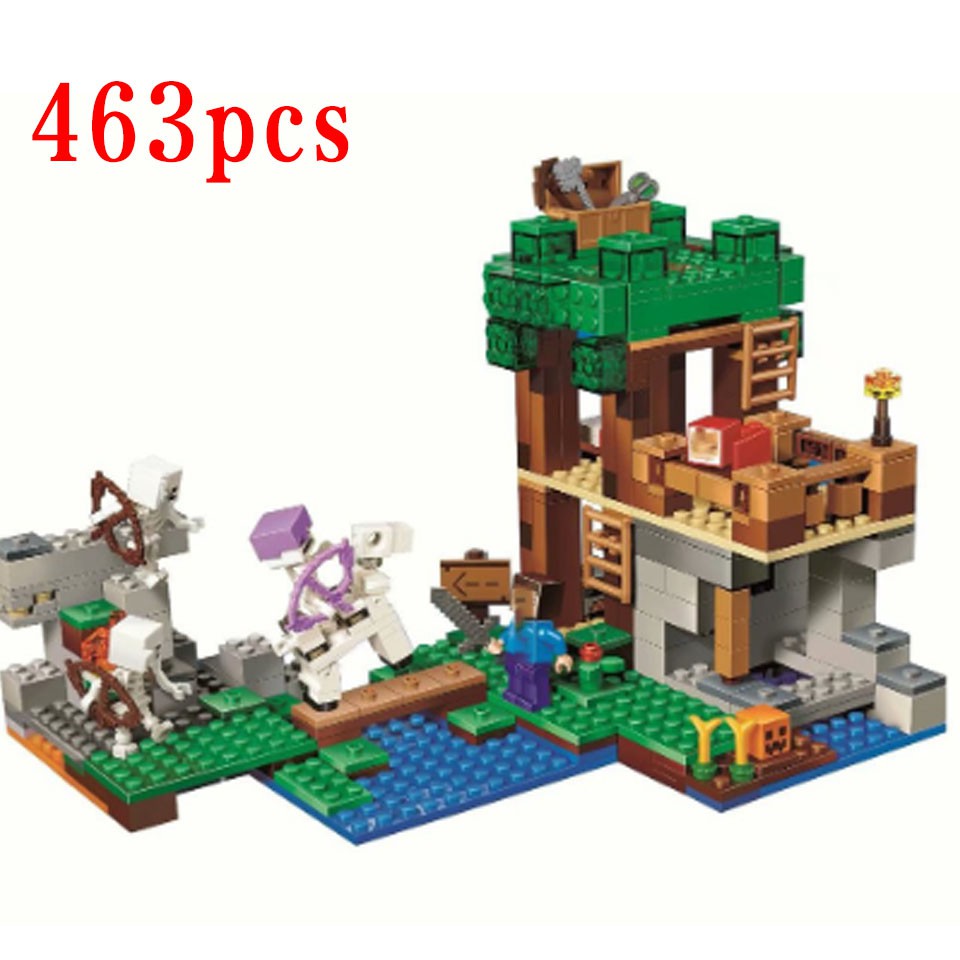 Sy1173 My World Series The Skeleton Arena Shelter Horseman Building Blocks Compatible Lego Bricks Creativity Toy Shopee Malaysia