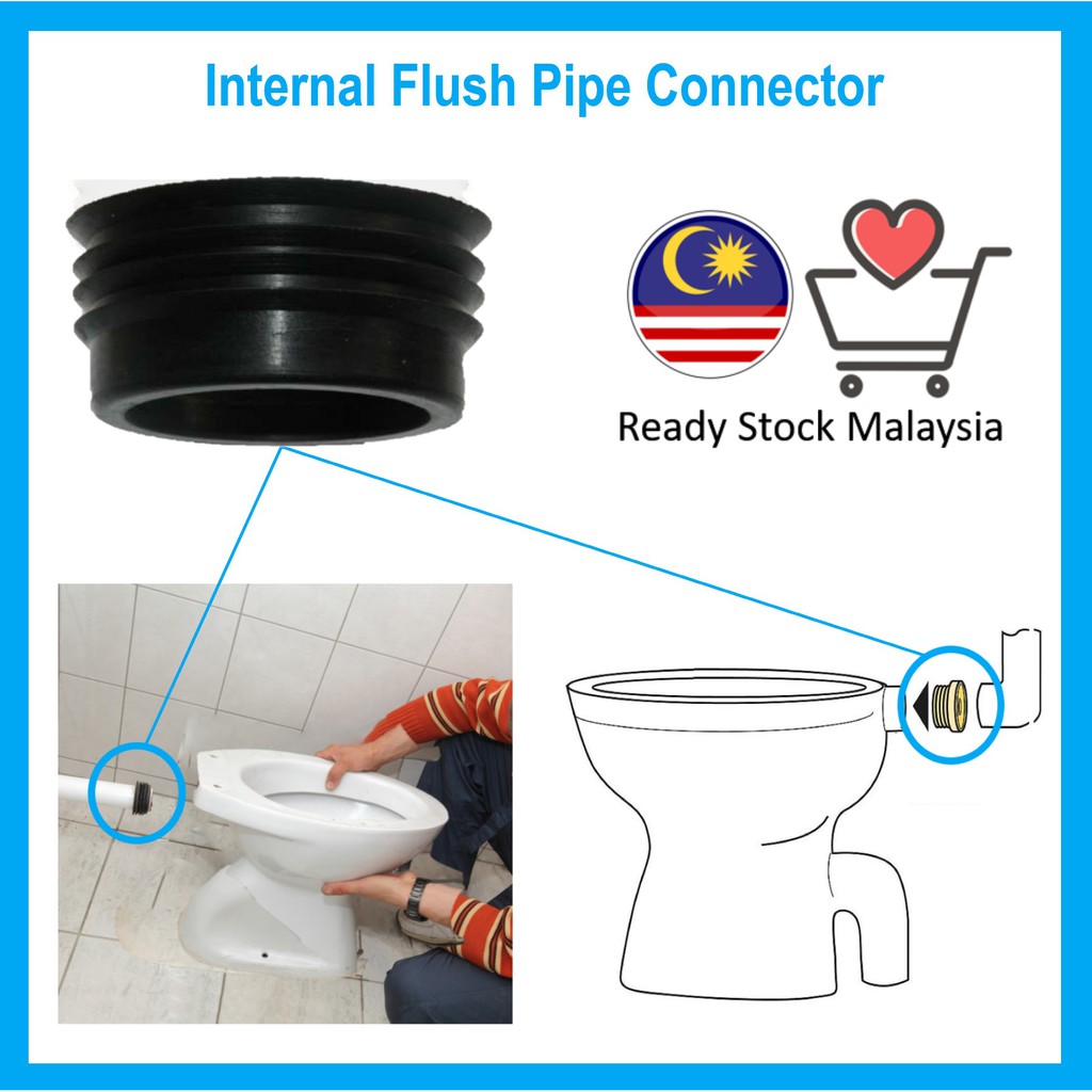 Clear PP0004/A Internal Flush Cone for low level toilet connecting  flushpipe. 