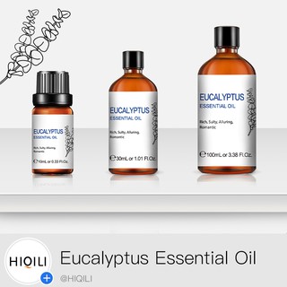 HiQiLi Eucalyptus Essential Oil 100% Natural Plant Therapeutic Grade Aromatherapy Diffusion Massage Bathing