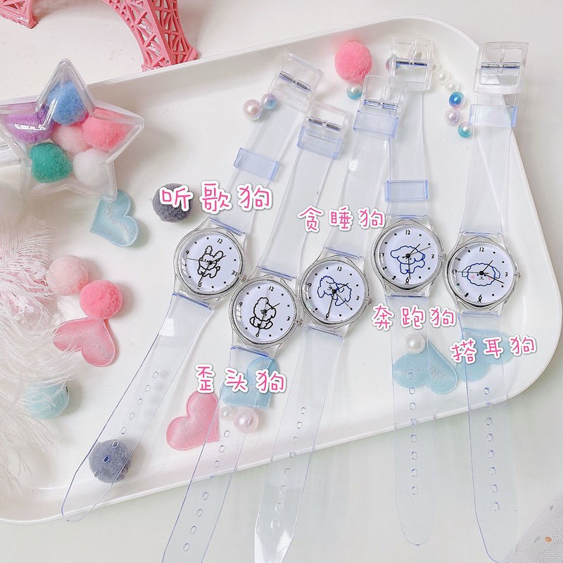 Jam Tangan Jepun Asli Wanita Dalam Bahasa Korea Versi Poodle Gadis Jantung Sederhana Dan Comel Pelajar Jam Tangan Telus Shopee Malaysia