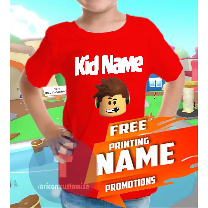 Roblox Tshirt Mobile Game Gaming Tee Gamer T Shirt Girl Shirt Diy Name Cute Game Baju Roblox Gfx Baju Baby Tshirt Shopee Malaysia - cute roblox gfx names