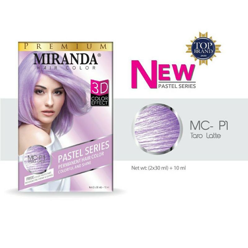 Miranda Hair Color Pastel Series MPC1 Tarro Latte 30g | Shopee Malaysia