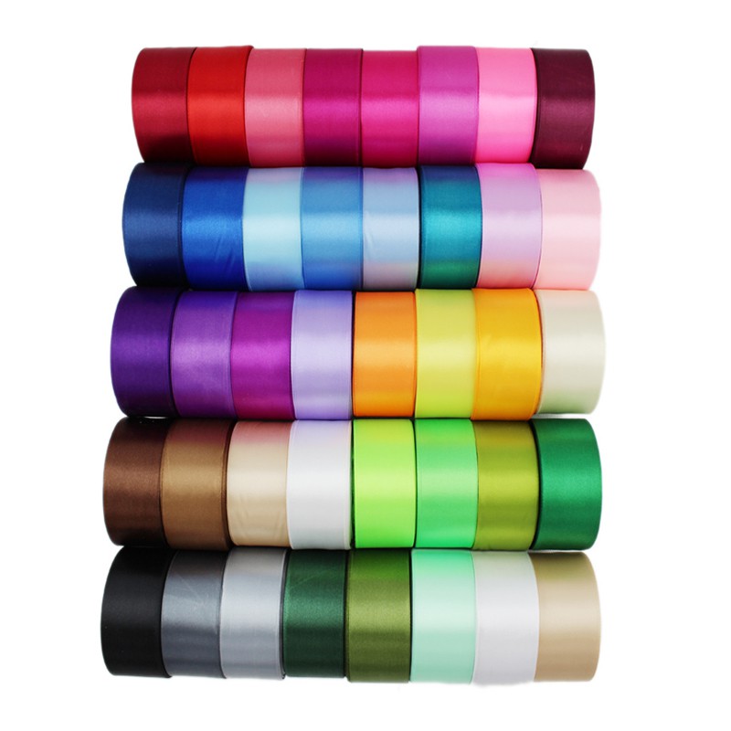 40mm Single Face Satin Riben Fabrik Webbing Hiasan ribbon   (22 meter / gulung)