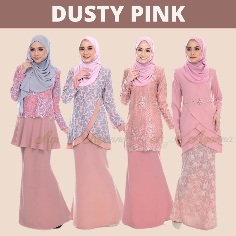 Baju kurung dusty pink