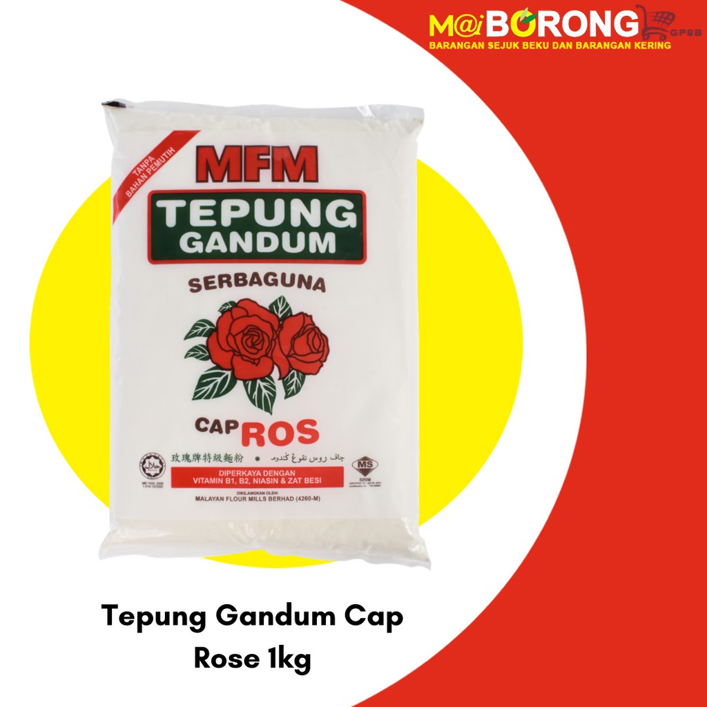 Tepung Gandum Serbaguna CAP ROS 850g | Shopee Malaysia