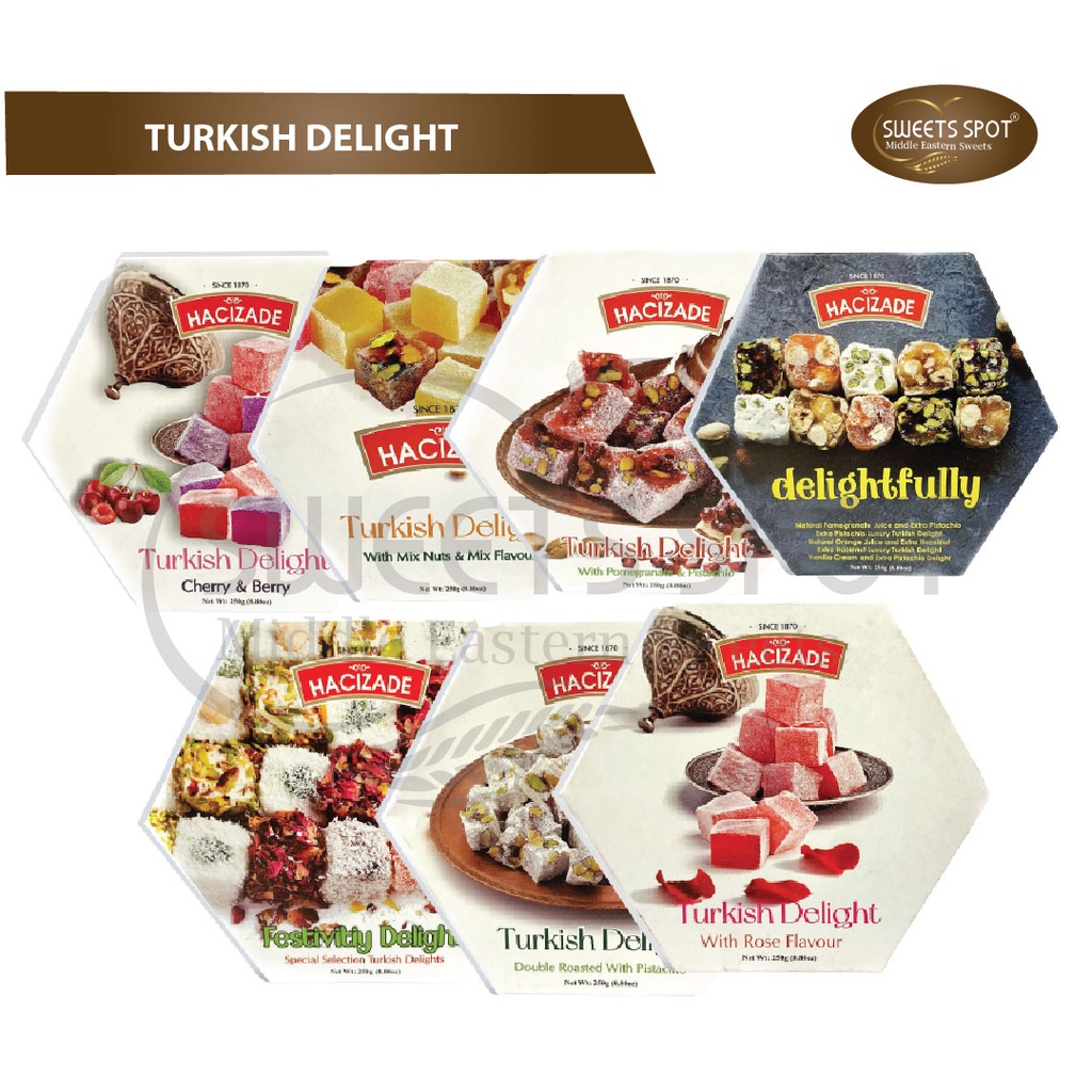 Turkish Delight - Turkish Sweets - Lokum Delight - Turkish Candy - Turkish Treat (13 Flavours)