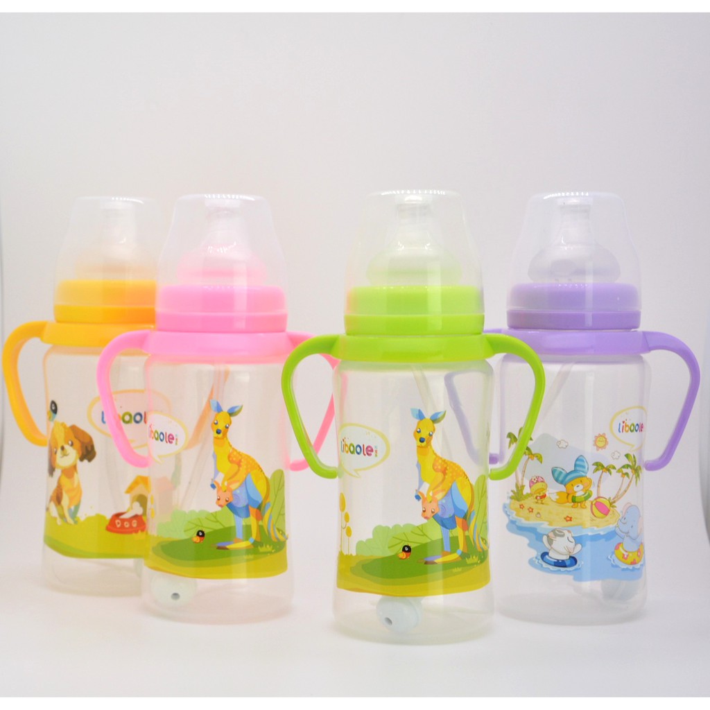 Baby botol susu WIDE NECK 300ML BABY FEEDING BOTTLE botol baby susu PP ...