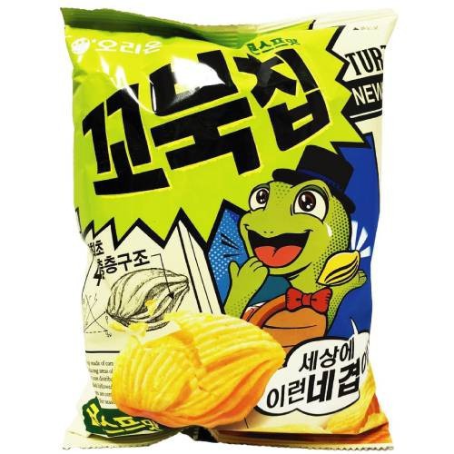 KOREA Orion Turtle Chips KKobuk Chips Corn Soup Flavor 65g 韩国好丽友乌龟饼原味脆饼 ...