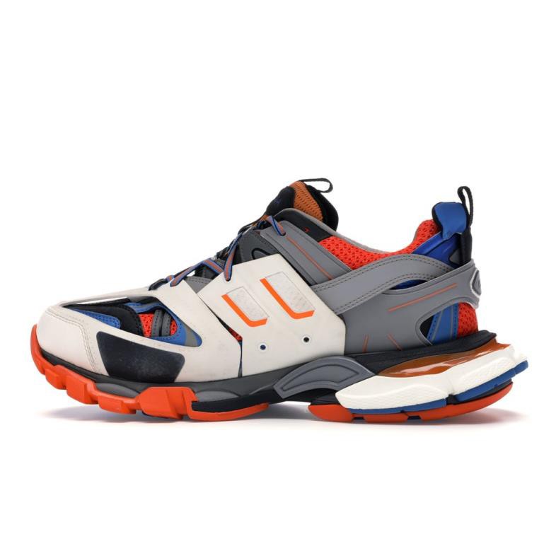 balenciaga track blue orange