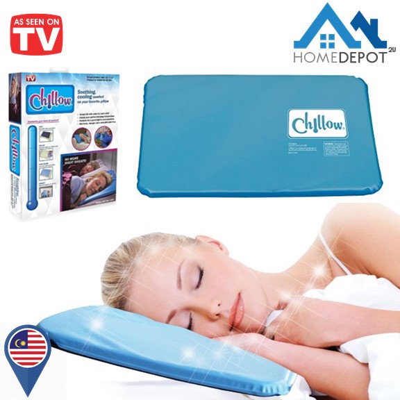 Chillow Pillow Soothing Cooling Pad Heat Remover Comfort Sleeping