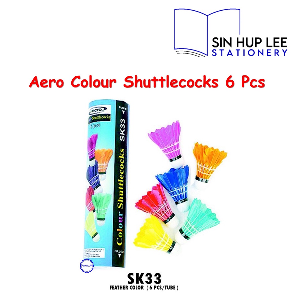 Aero Colour Badminton Shuttlecock SK33 (6 Pcs / Tube) Shopee Malaysia