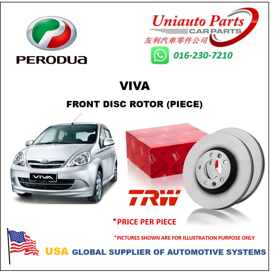 PERODUA VIVA FRONT DISC ROTOR (PIECE)  Shopee Malaysia