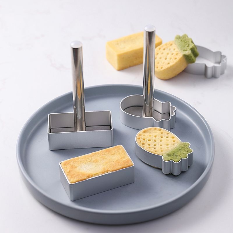 Biscuit Cutter Aluminum Square Rectangle Pineapple Oval Shape Fondant