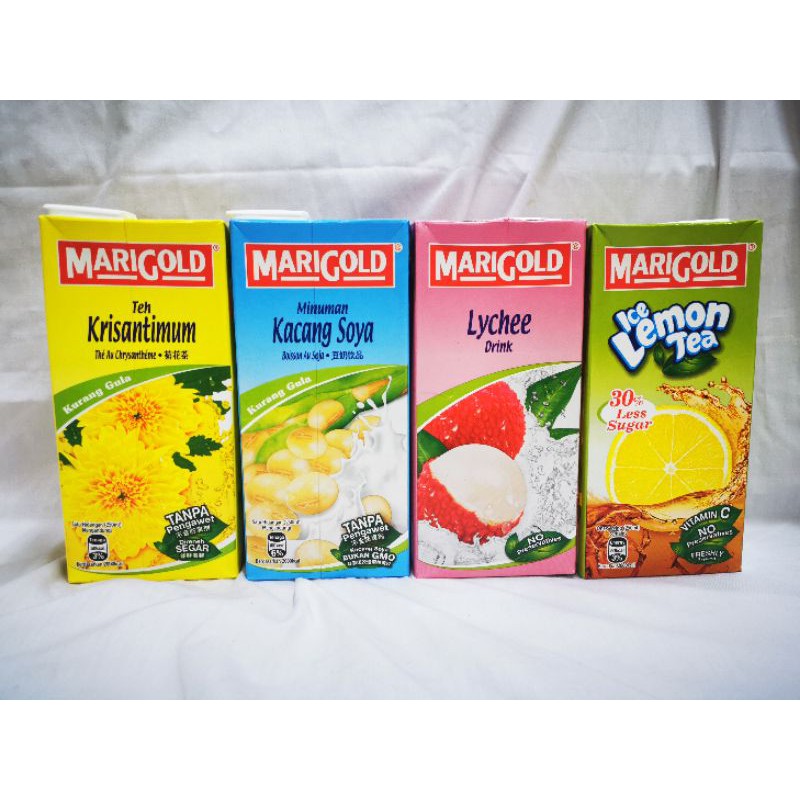 Marigold Air Kotak Perisa Tealycheekacang Soyaice Lemon Tea 250ml Shopee Malaysia 3351