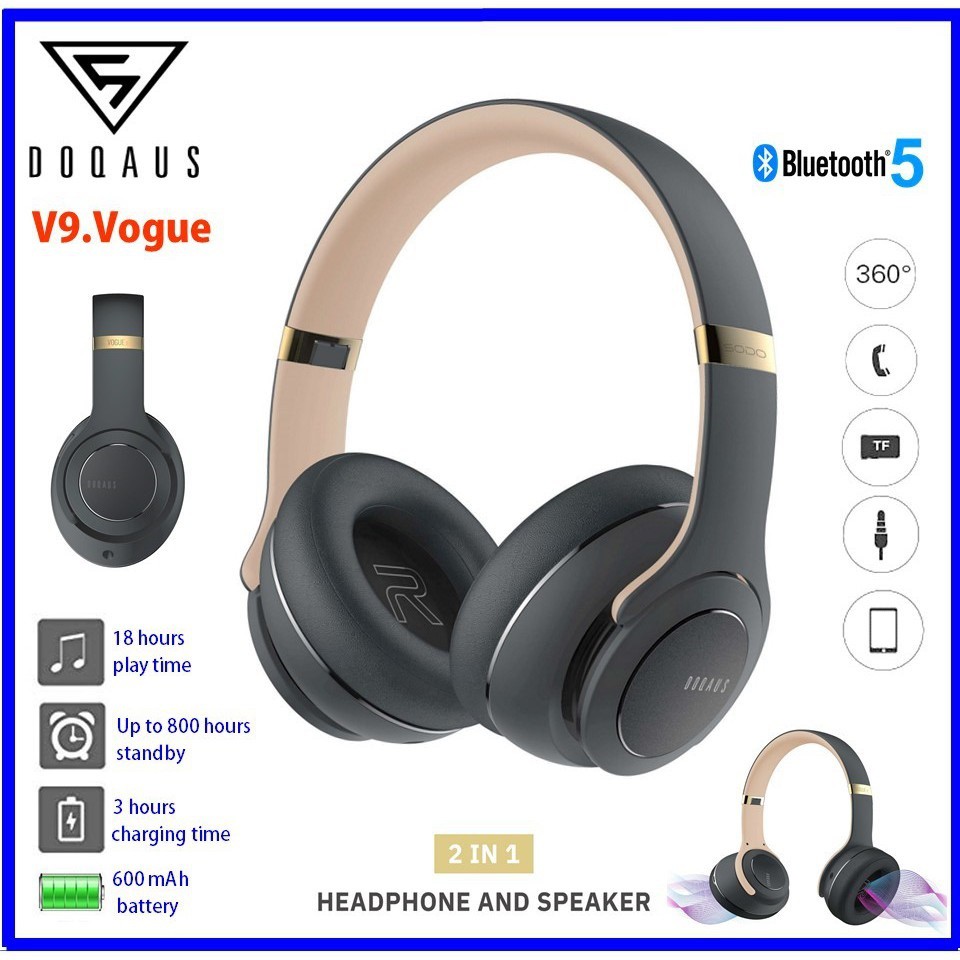 SODO DOQAUS VOGUE 9 NFC Bluetooth 5.0 Twist Out Wireless Headphone