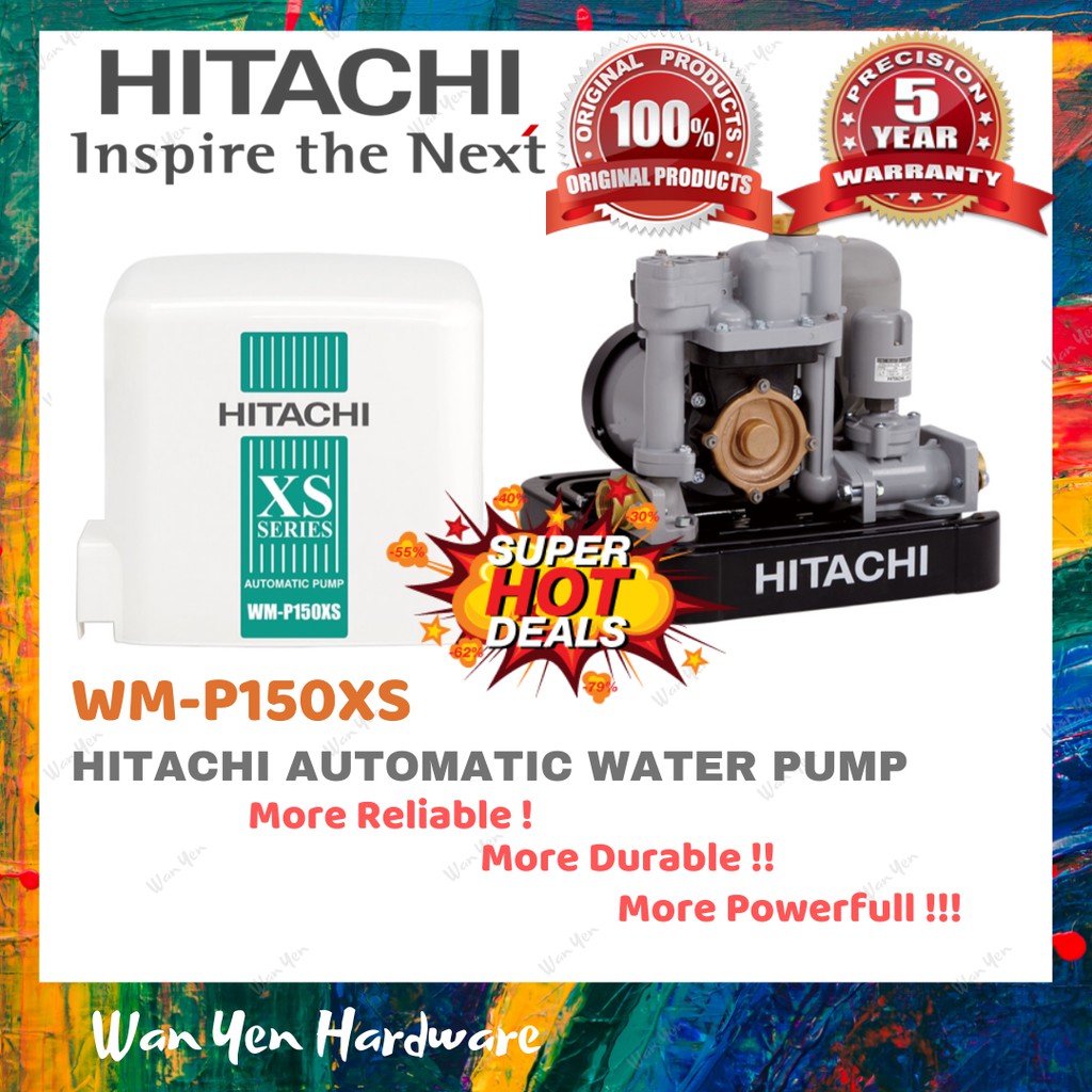 HITACHI WMP150XS Automatic Water Pump Shopee Malaysia