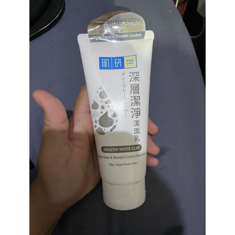 Cleanser Hada Labo Deep Clean Blemish Control With Amazon White Clay Shopee Malaysia